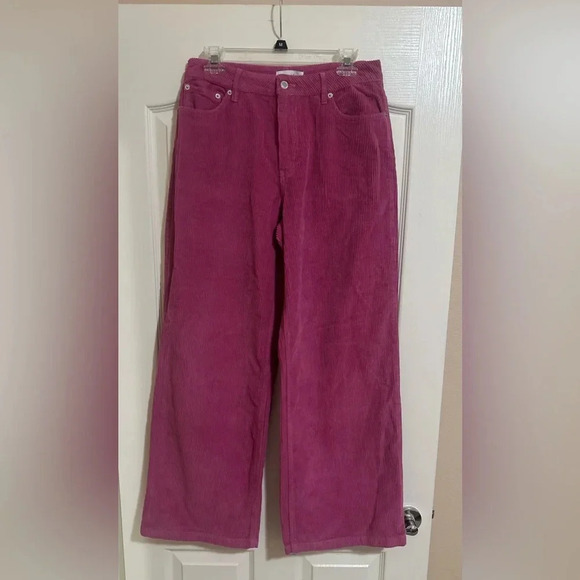 ANGEL KISS Pink Corduroy‎ Flare Pockets Pants. Size 7/28. - Picture 1 of 7